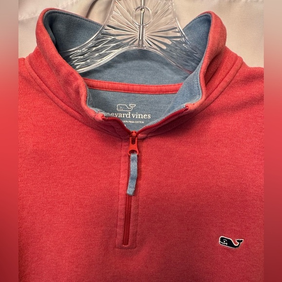 Vineyard Vines Men’s 1/4 Zip Shepherd Shirt Sweater Jetty Nantucket Red Size XL - Picture 2 of 8